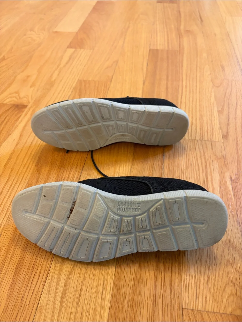 Johnston & Murphy Boys' Black Knit Lace-Up Dress Shoes
